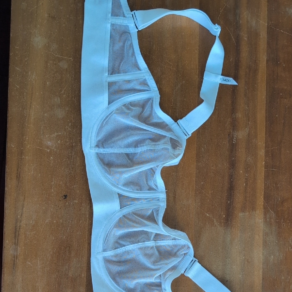 DKNY Sheer White Bra
